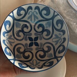 Gallery Blue and White Decorative Bowl